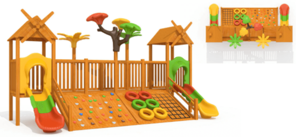 Primitive tribe childrens play equipment