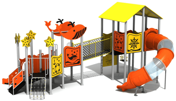 whale HDPE Plate Playground