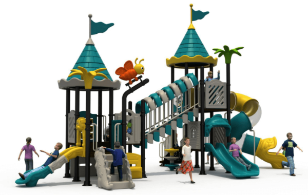 Outdoor slide equipment for schools