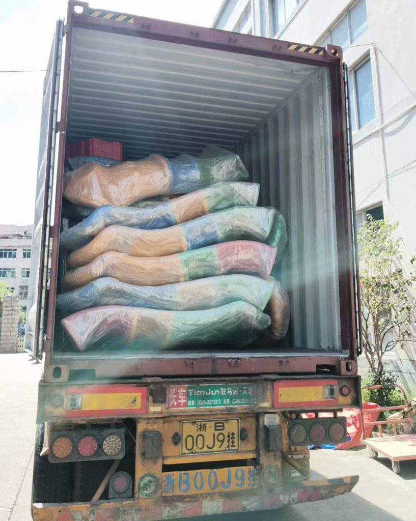 Shipping outdoor amusement equipment